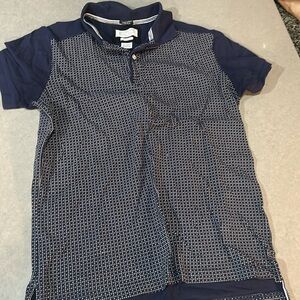 Polo shirt blue slim fit